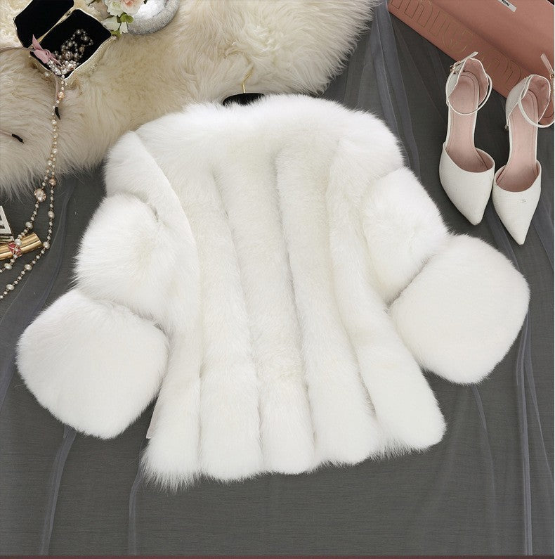 Short-Stitching Fur Coat