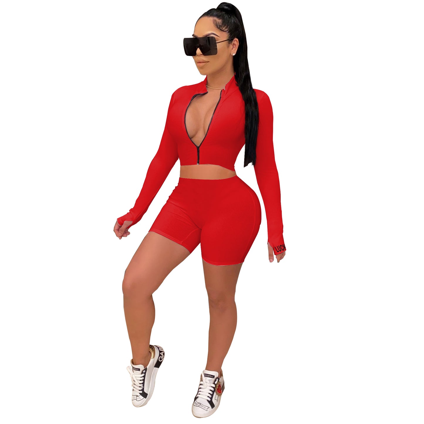 Micro-Embroidery High Elastic Two-Piece Set (7516840296536)