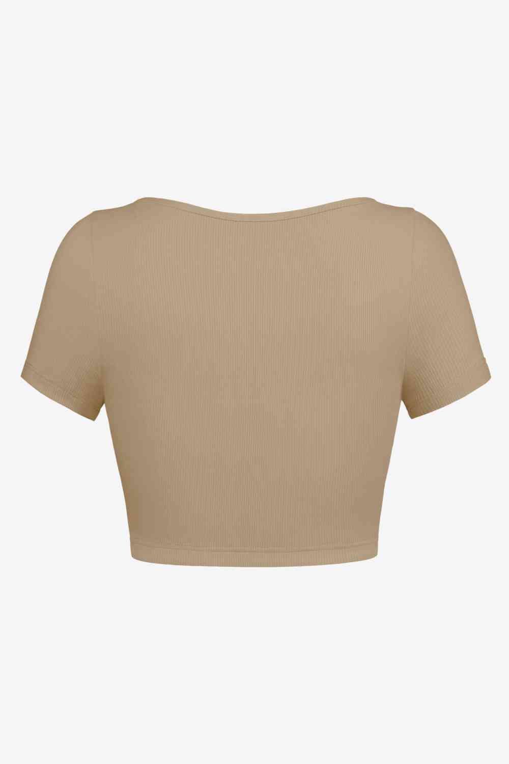 Square Neck Ribbed - Crop-Top (7501331234904)