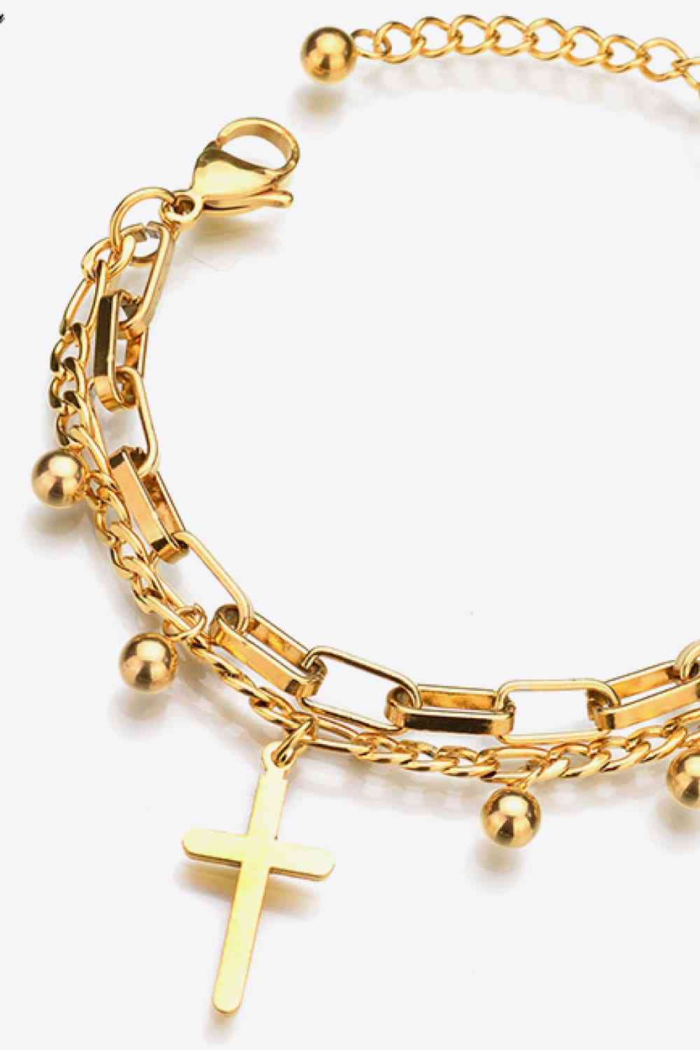Crosses - Layered Stainless Steel Bracelet (7500203098200)