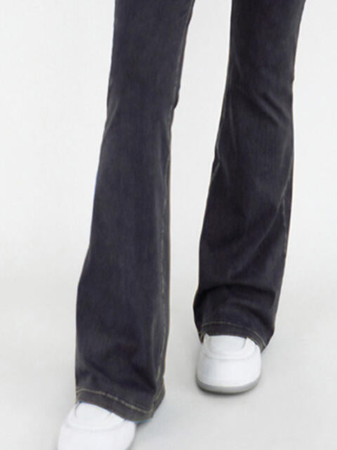 Bootcut Jeans With Pockets - Wide Waistband (7496928100440)