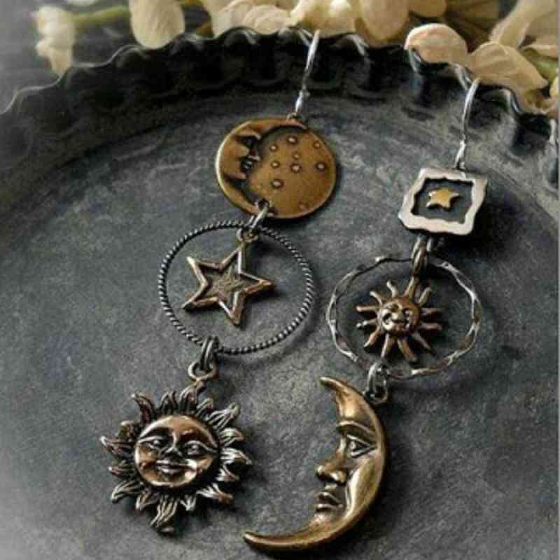 Star, Sun, & Moon - Earrings (7499300208728)