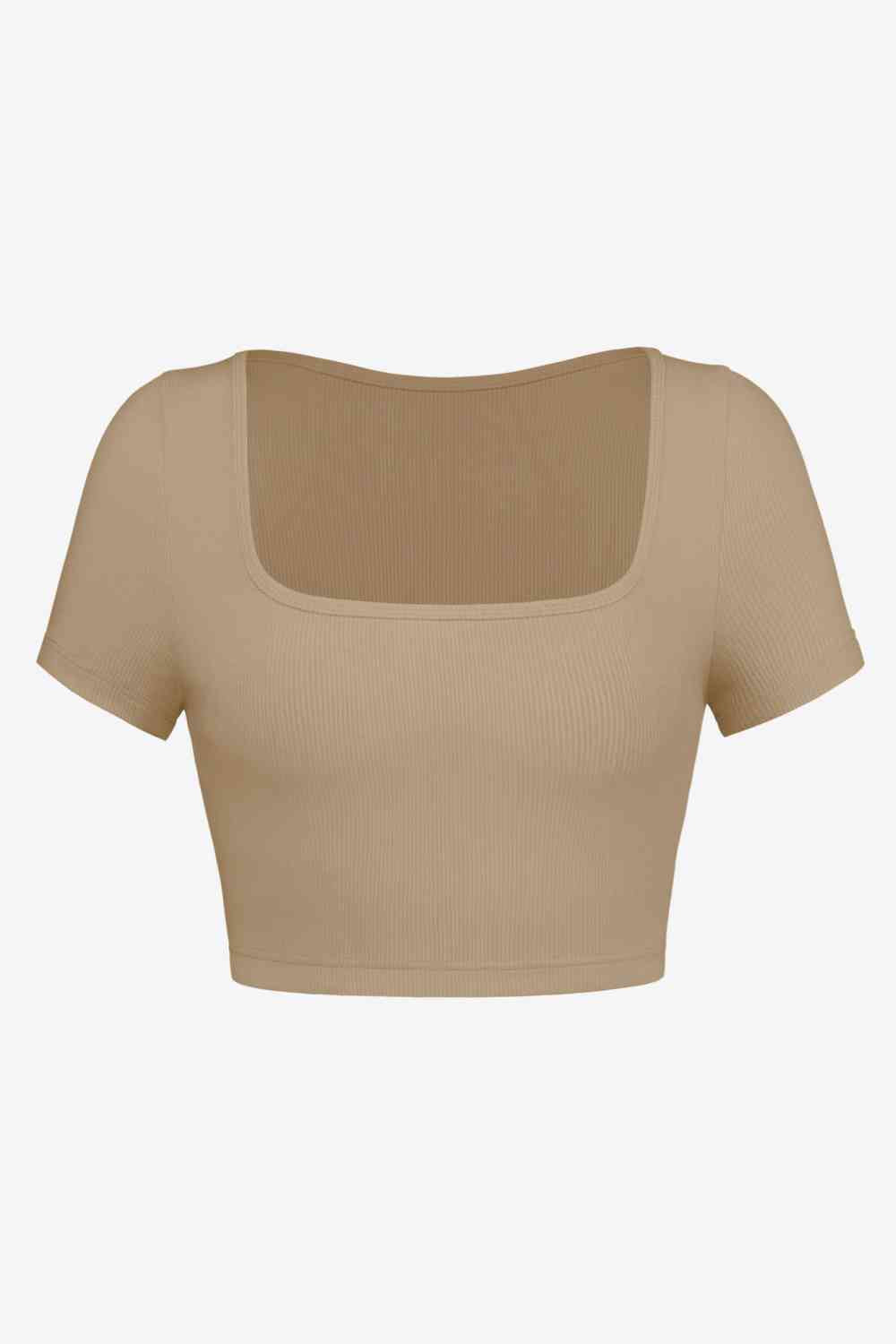 Square Neck Ribbed - Crop-Top (7501331234904)
