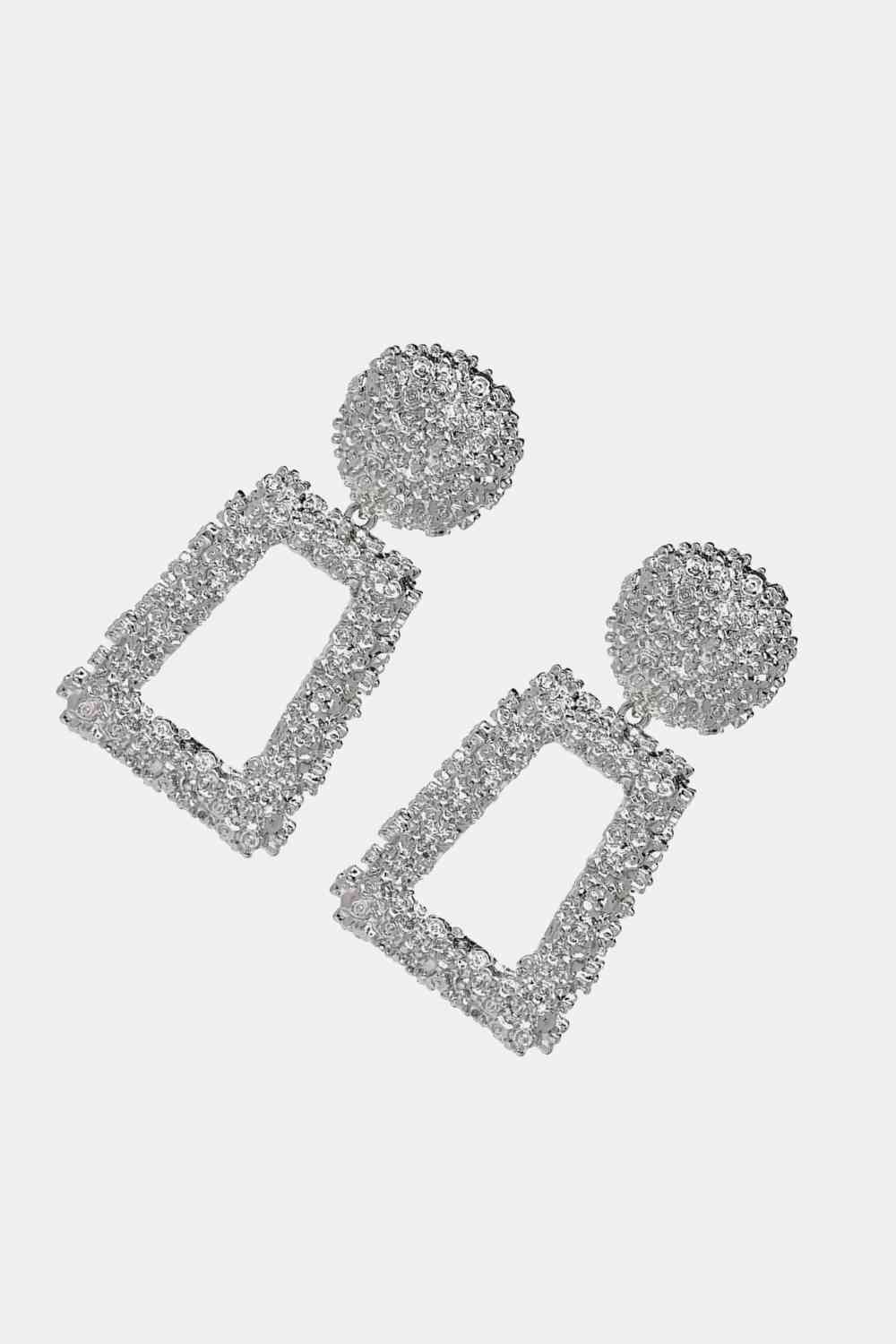 Zinc Zest - Geometrical Shape Zinc Alloy Dangle Earrings (7499306500184)