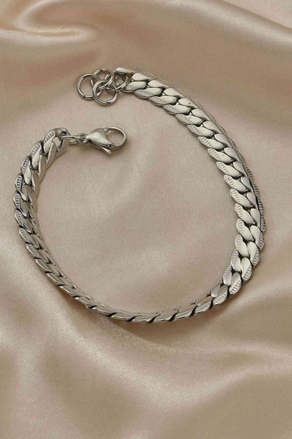 Curb Chain Bracelet - Stainless Steel (7500203229272)