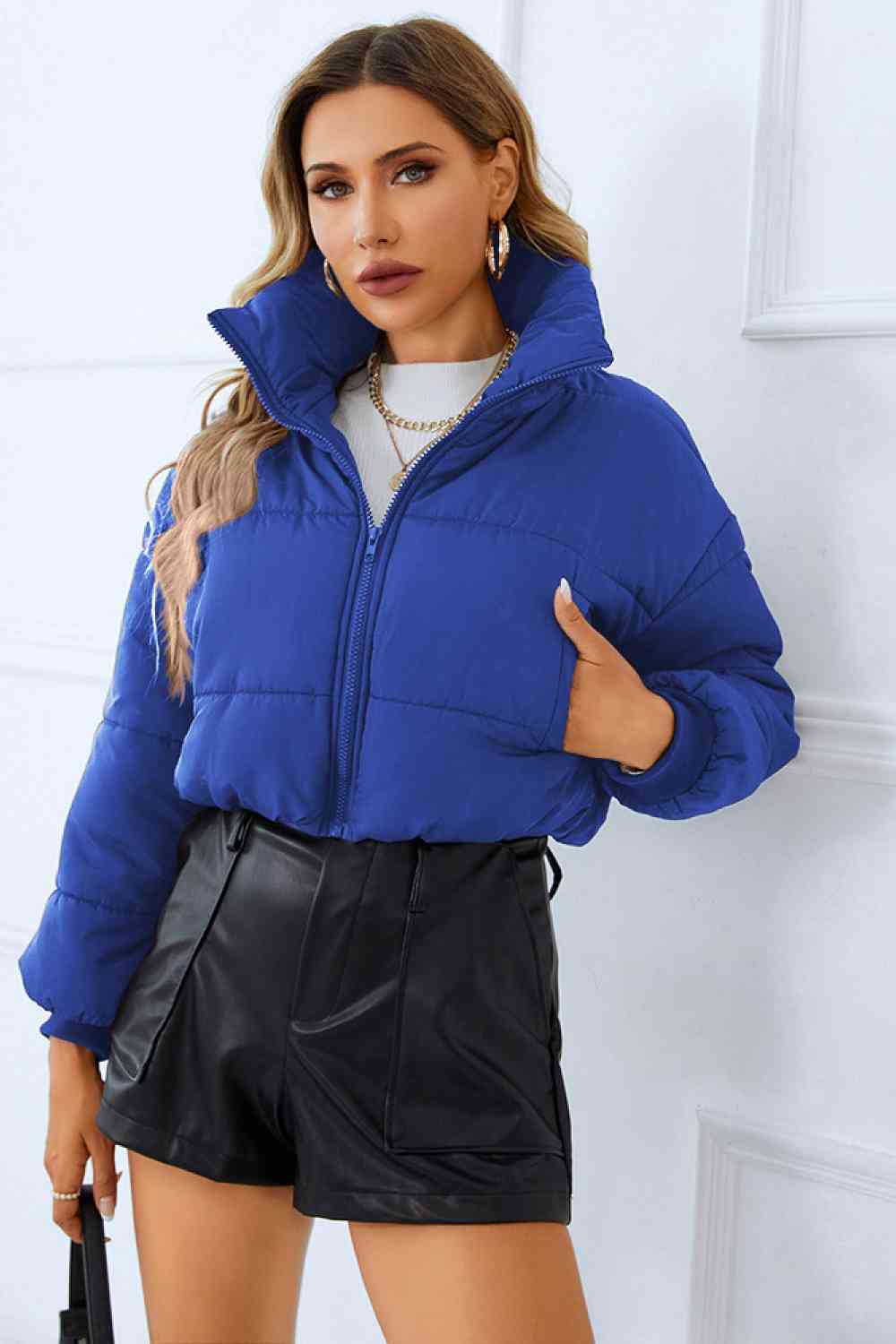 Jacket/Coat - Zip-Up Winter Coat With Pockets (7484291022936)
