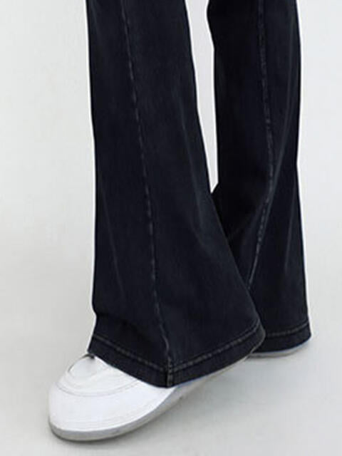 Bootcut Jeans With Pockets - Wide Waistband (7496928100440)