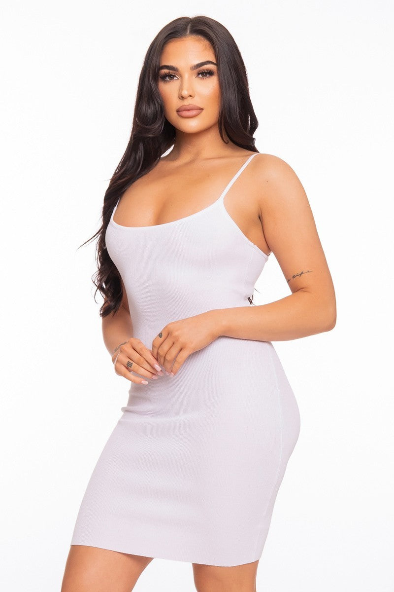Camisole Open-Back Mini Dress