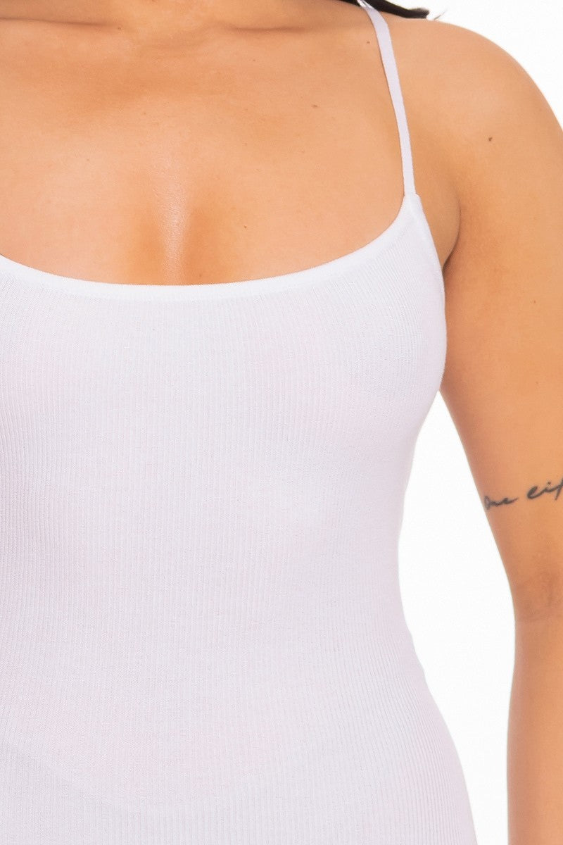 Camisole Open-Back Mini Dress