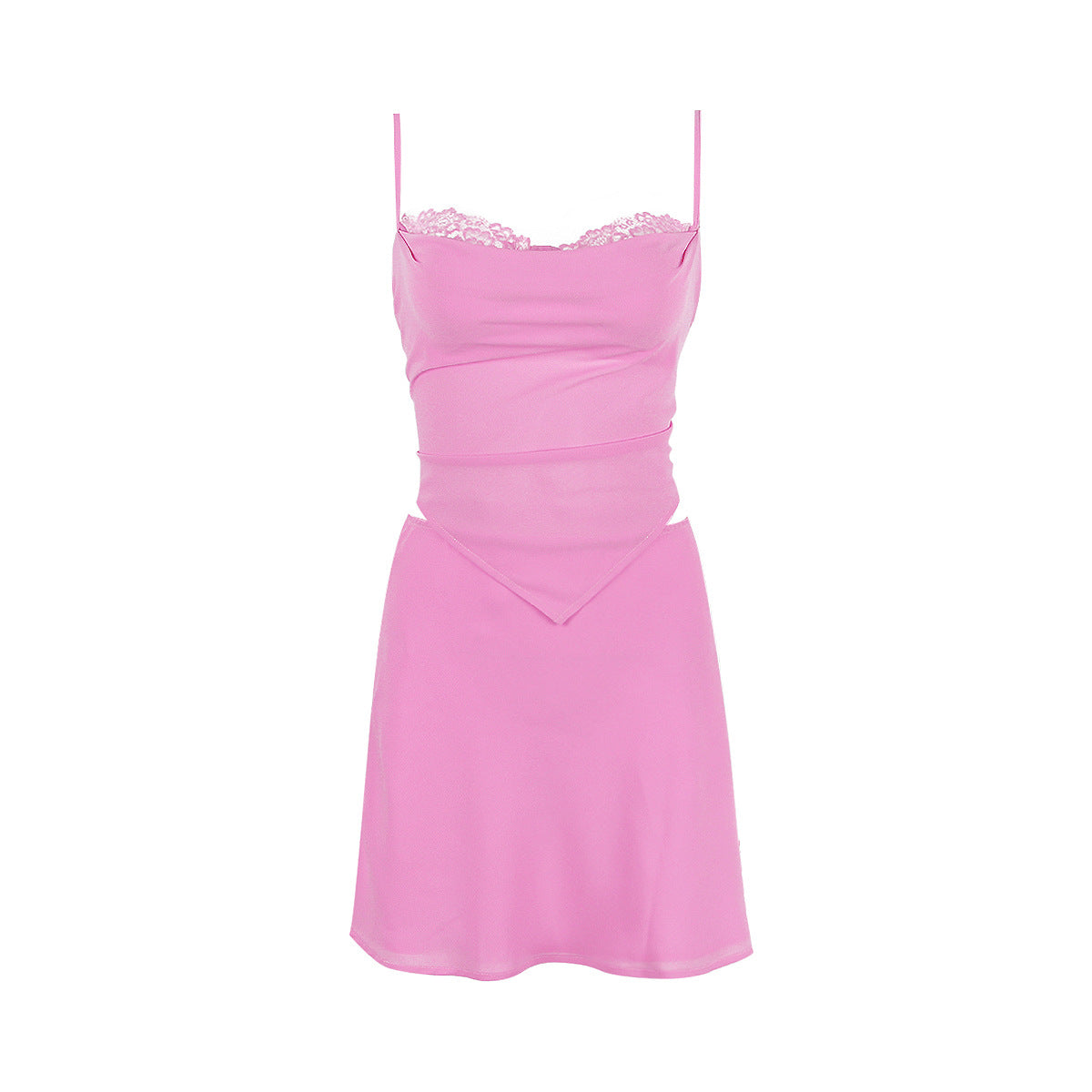 Asymmetric Sling Vest & Skirt Two-Piece Set (7524297736280)