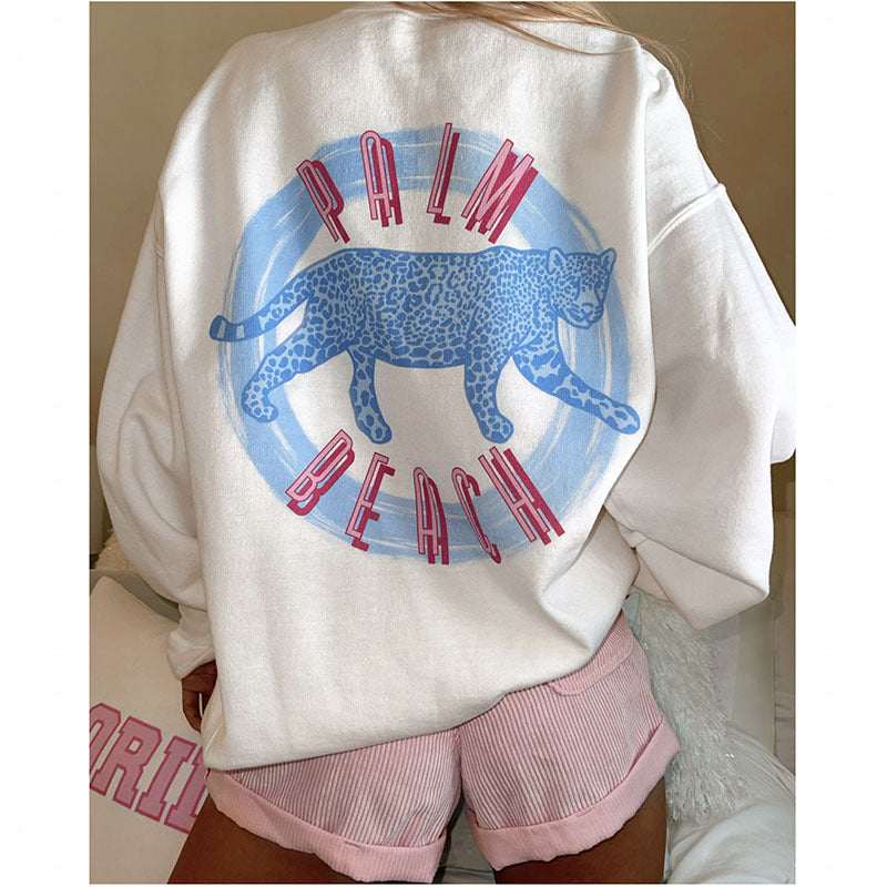Leopard White/Pink/Blue Sweatshirt (7517819863128)