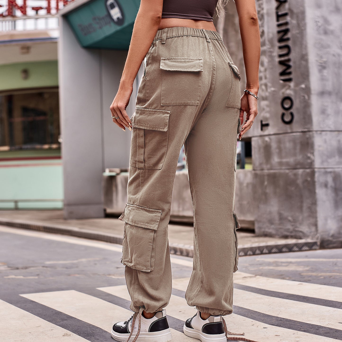 Drawstrings & Pockets Sports Pants (7524754554968)