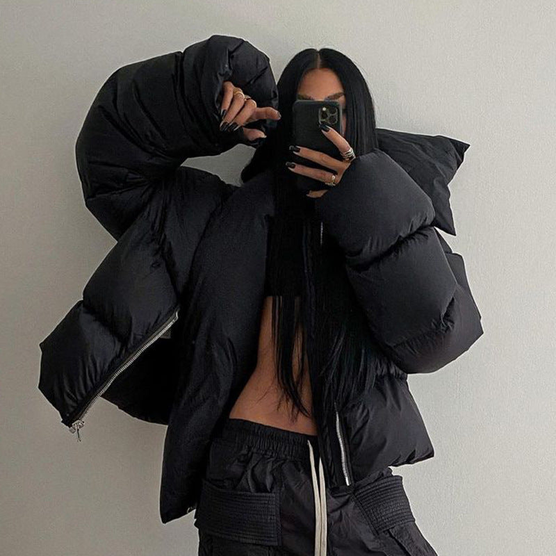 Scarf Coat - Snap-On Scarf Thick Coat (7516640608344)