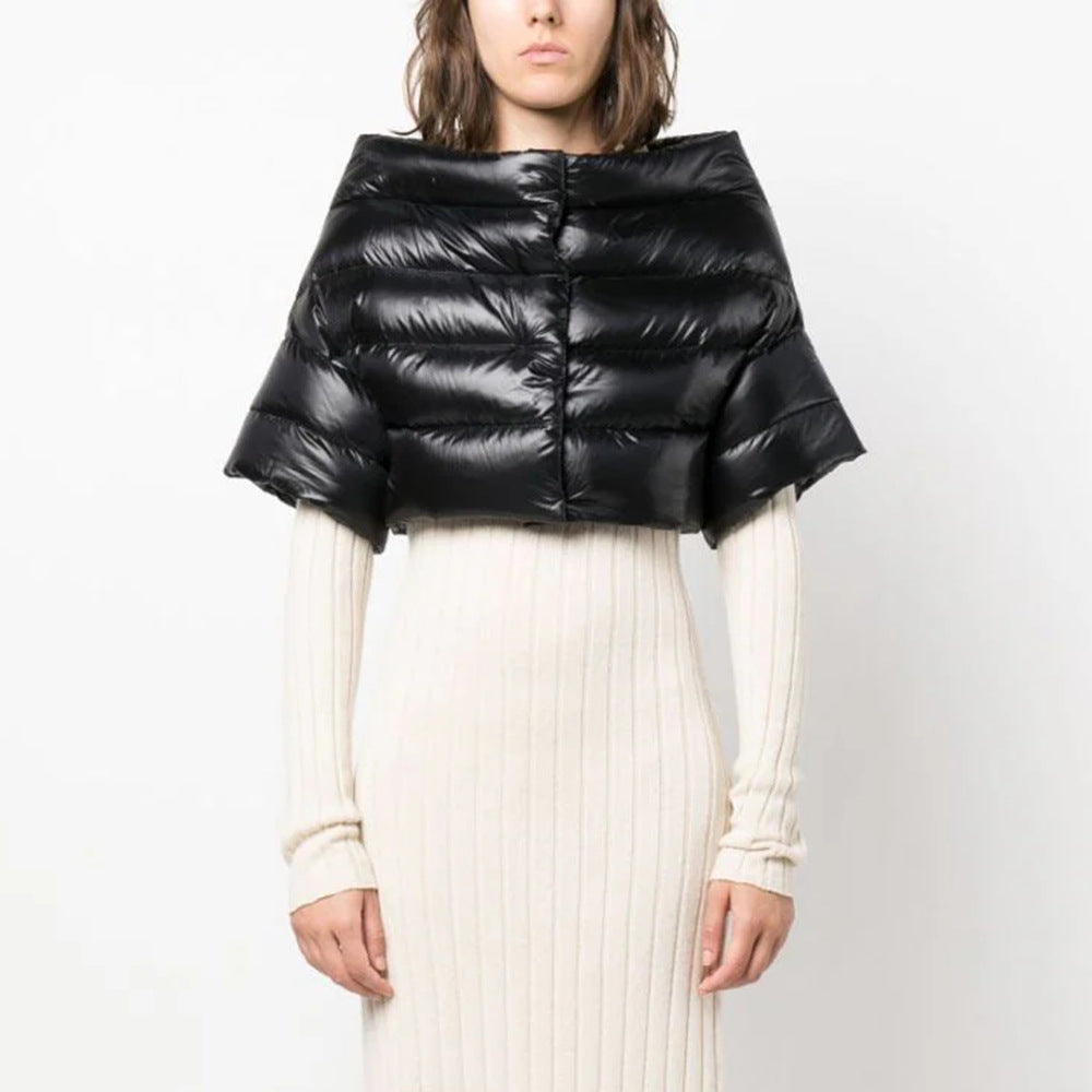 Off-Shoulder Padded Coat (7516641394776)