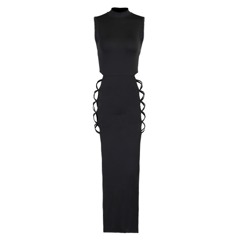 Bandage High-Split Midi Dress