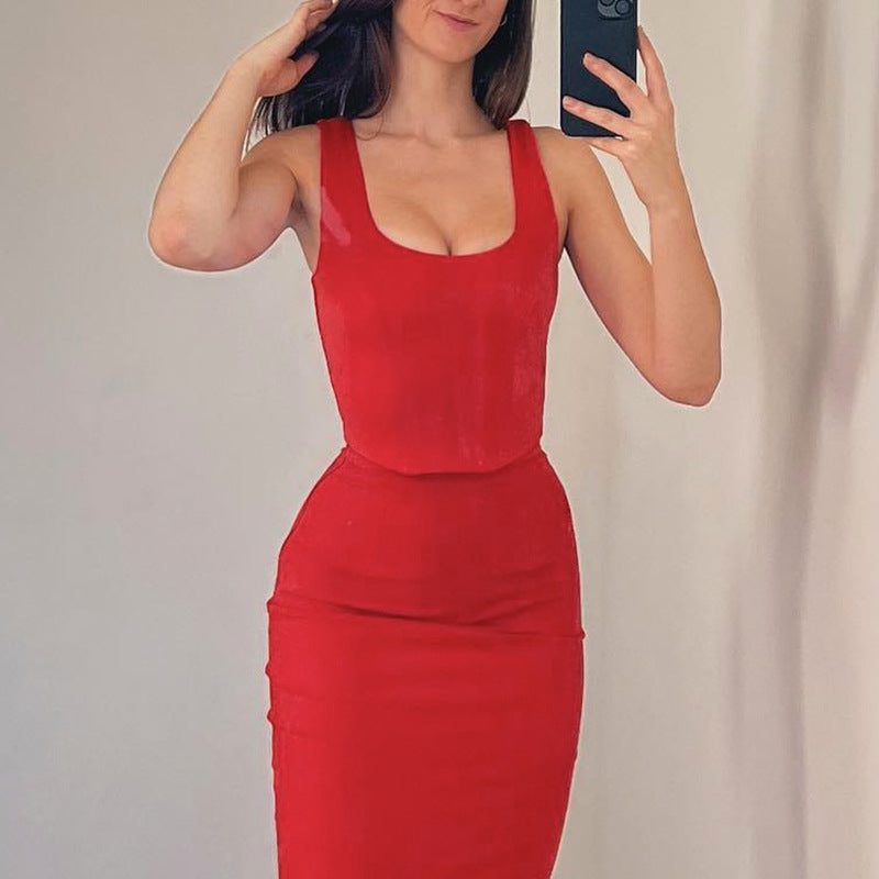 Sleeveless Slim-Fit Tube-Top