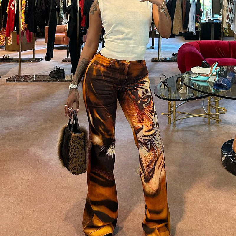 Digital-Animal - High-Waist Printed Yoga Pants (7520615465048)