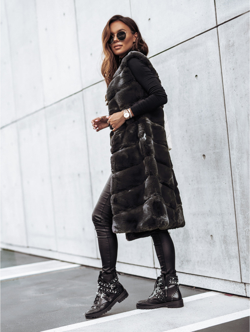 Fur Vest Coat