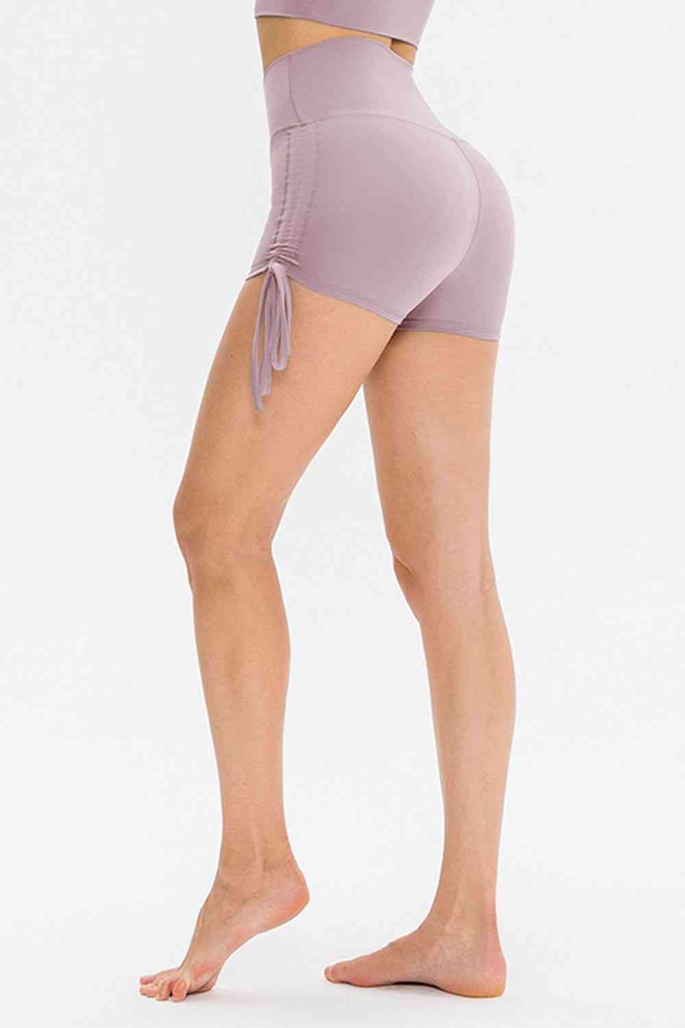 Waistbands & Tied Waistbands - Drawstring Wide Waistband Side Tie Sports Shorts (7500834603096)