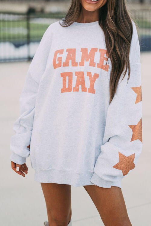 GAME DAY - Graphics Printed Long Sleeves Round Neck Sweatshirt (7484660875352)