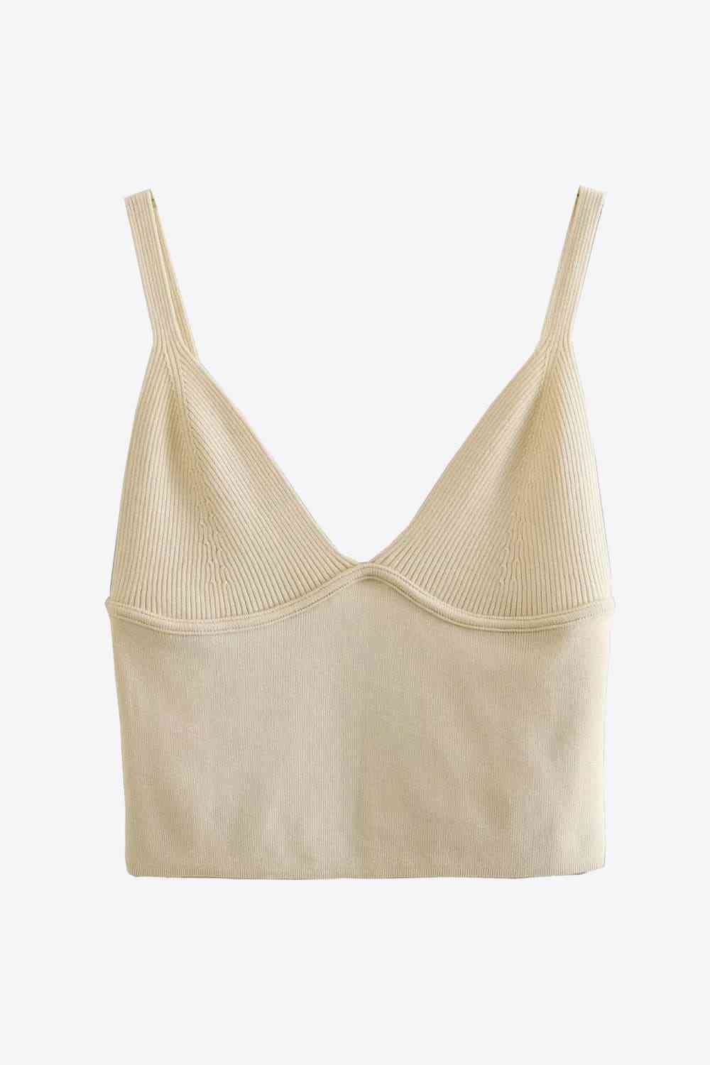 Cami Wide Waistband Ribbed V-Neck & Skirt Set (7501465223256)