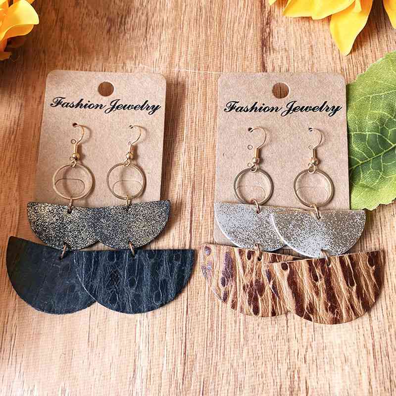 Semicircle Drop Earrings (7499298832472)
