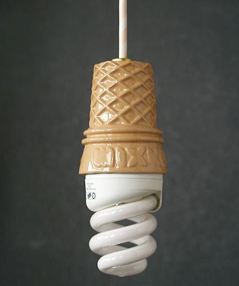 Ice Cream Cone Lightbulb