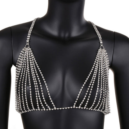 Diamoned-Out! - Hollowed-Out Diamond Fishnet Style Bra (7517781000280)
