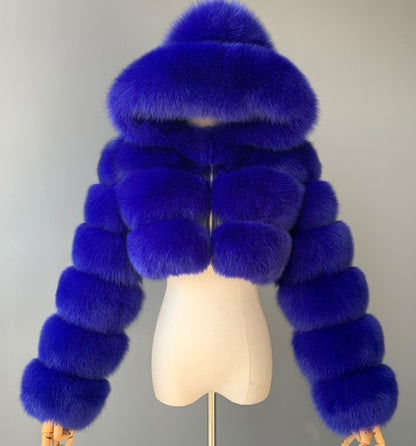 Me So Warm! - Chunky Hooded Fur Coat (7516640280664)