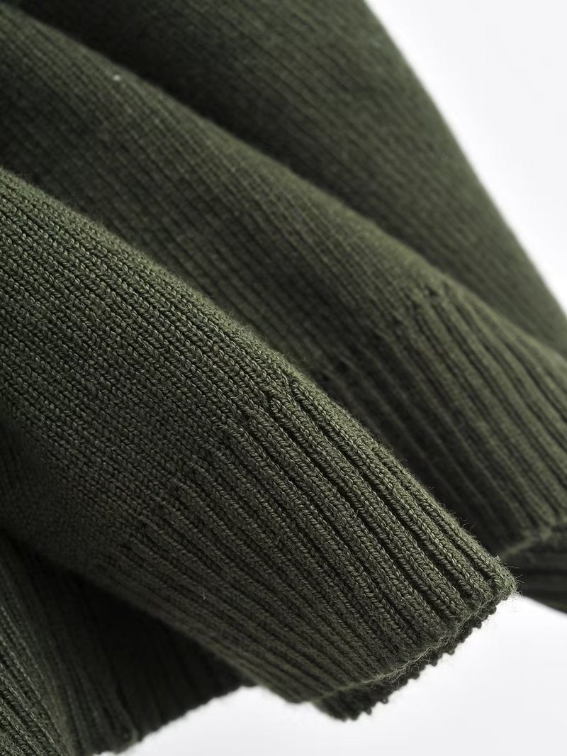 Round Neck Slim-Fit Sleeveless Knitted Shaped Vest Sweater