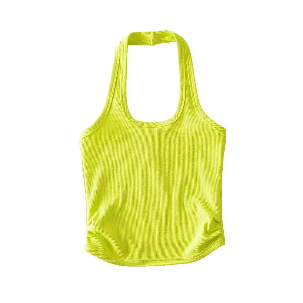 Square Collar Slim-Fit Vest Sling Top