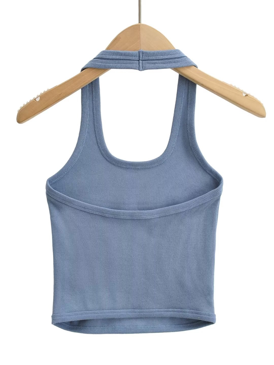 Square Collar Slim-Fit Vest Sling Top