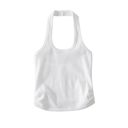 Square Collar Slim-Fit Vest Sling Top