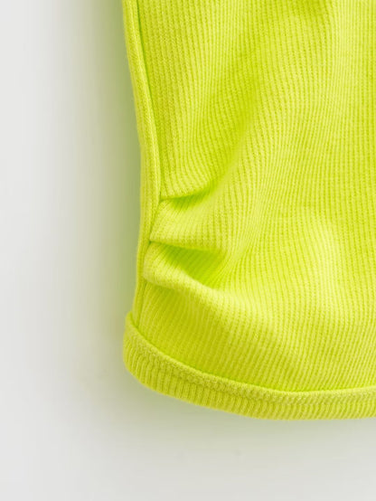 Square Collar Slim-Fit Vest Sling Top