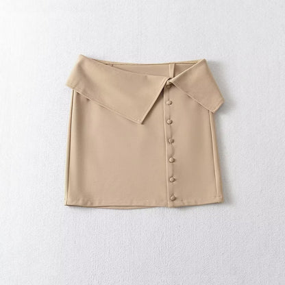 Slim-Fit A-Line Skirt
