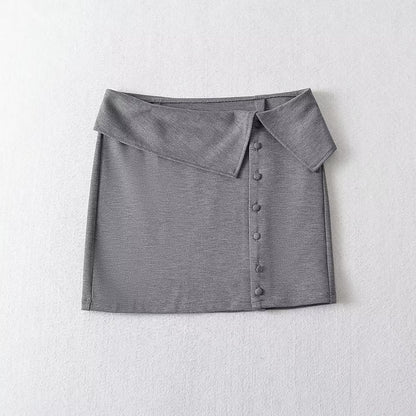 Slim-Fit A-Line Skirt