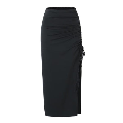 Asymmetrical Drawstrings Sheath Dress