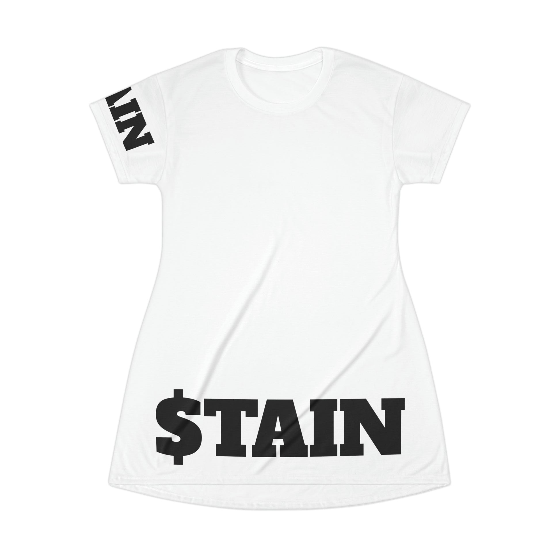 STAIN T-Shirt Dress Black (7478424600664)