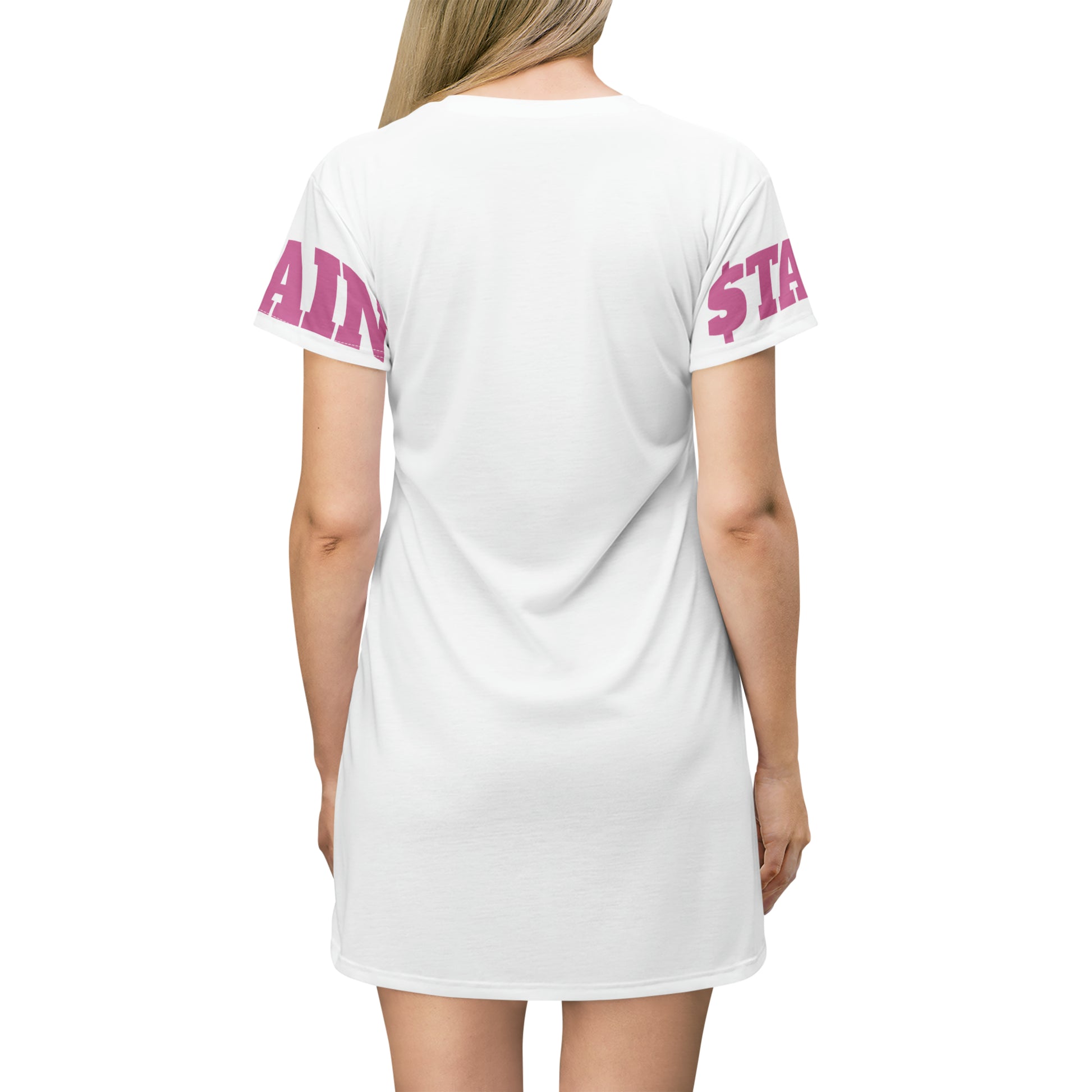 STAIN T-Shirt Dress Pink 2 (7479084318808)