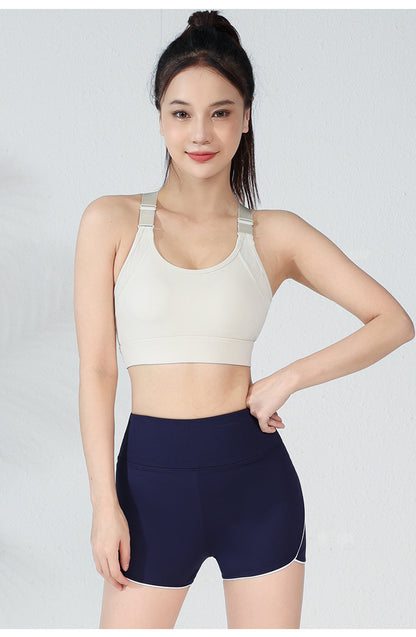 Double-Wide Straps Yoga Bra