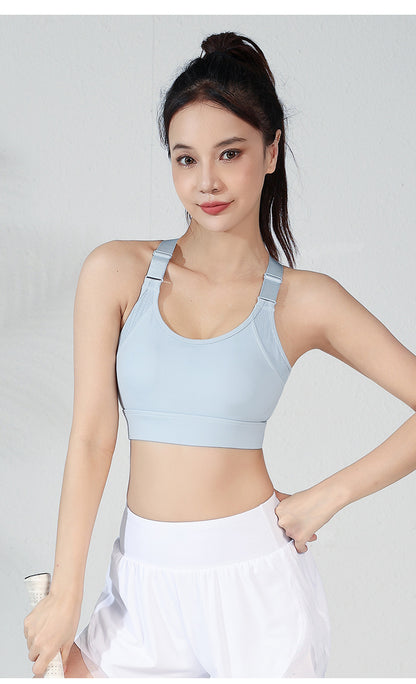 Double-Wide Straps Yoga Bra