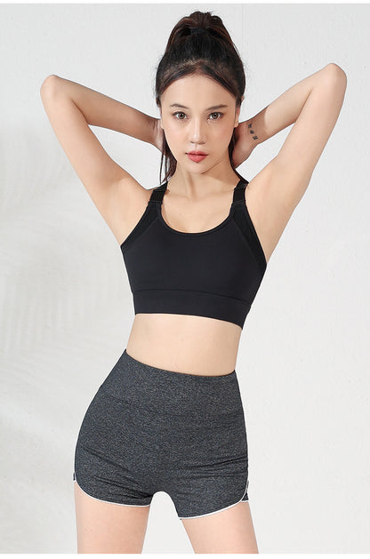 Double-Wide Straps Yoga Bra