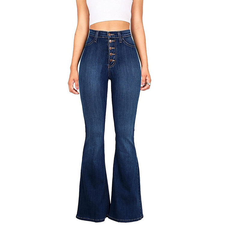 Clinch Wide Leg High-Waist Denim Jeans