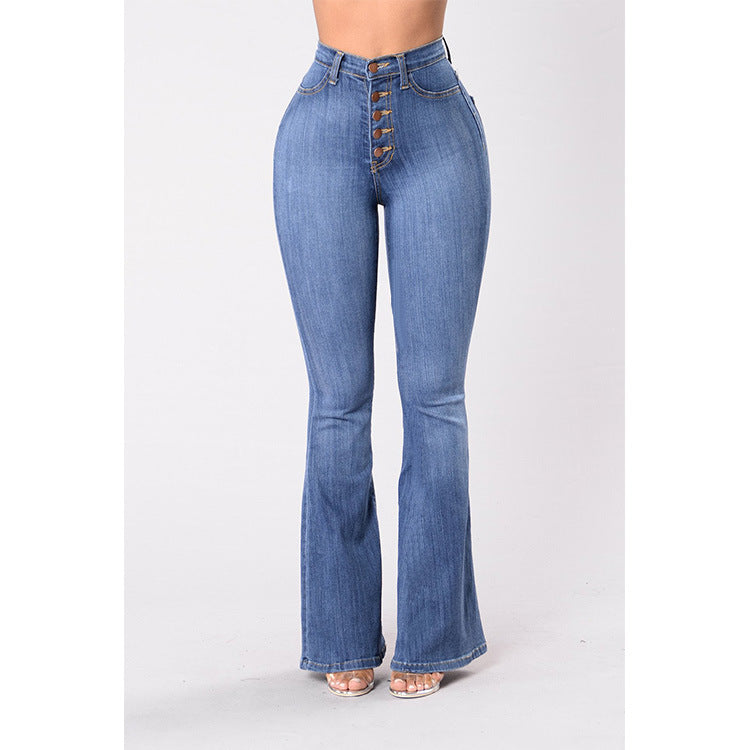 Clinch Wide Leg High-Waist Denim Jeans