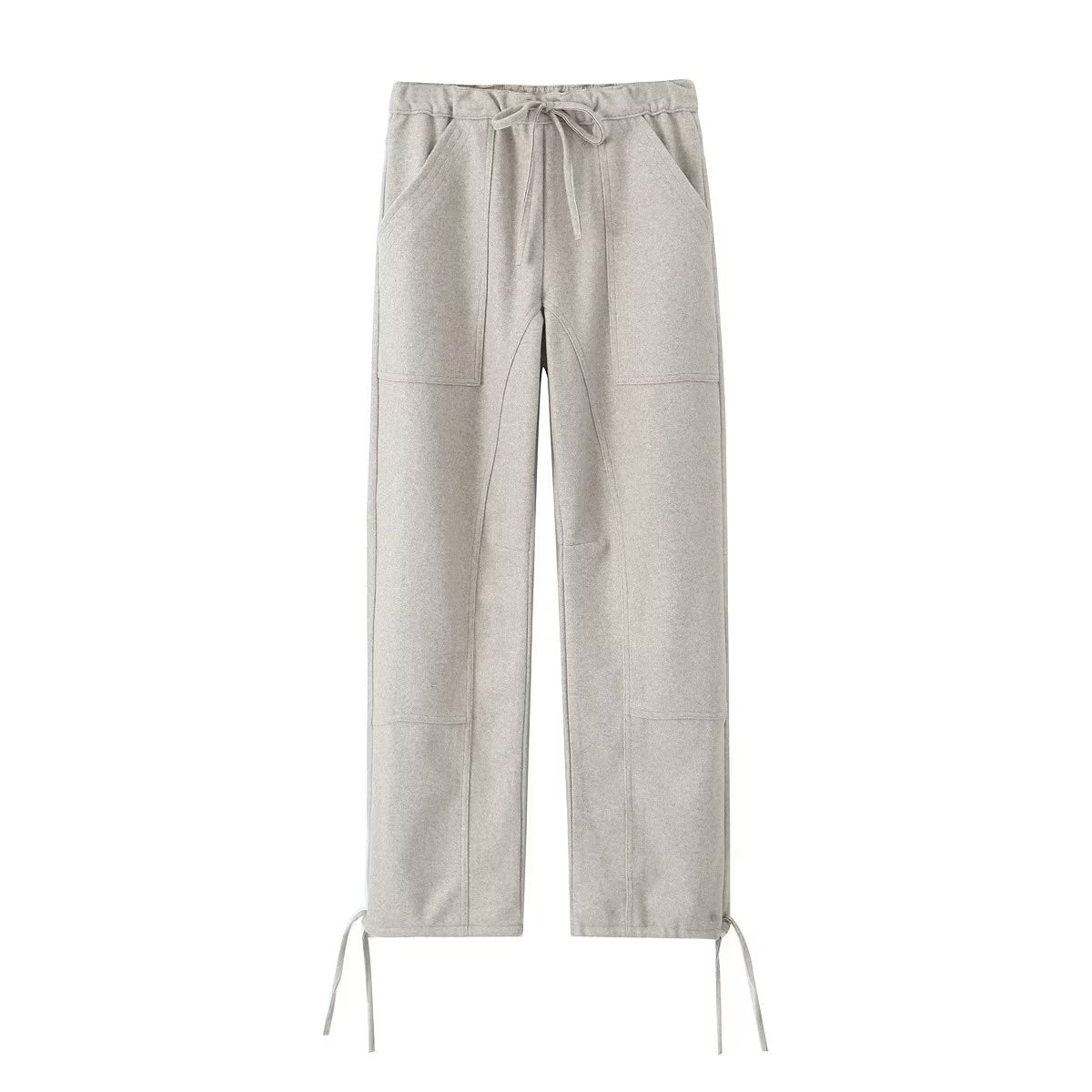 Drawstrings & Elastic Waist Joggers Pants (7524749770840)