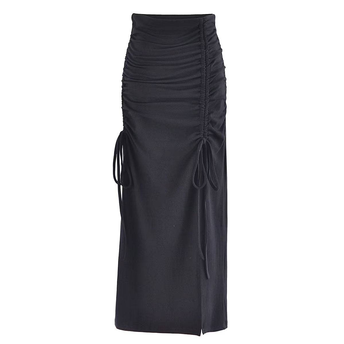 Drawstrings Hip Bag Skirt