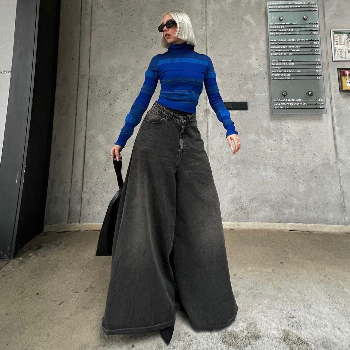 Spicy Wide-Flare Leg Denim Jeans
