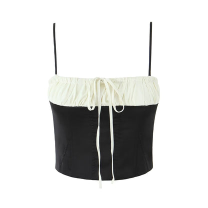 Outer Camisole Lace-Up Tube Top (7517921083480)