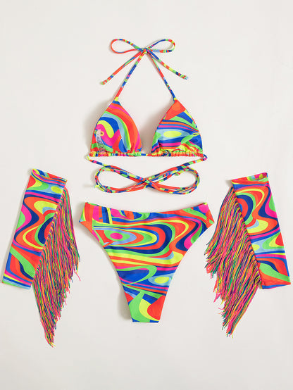 TASSEL - Candy Color Tassel Bikini (7516562325592)
