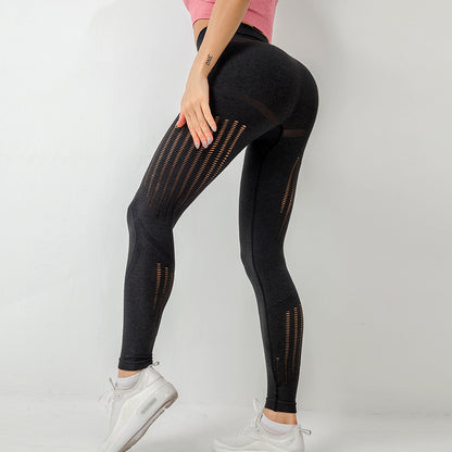 Knitted Seamless - High-High Waist Fitness Yoga Pants (7520615301208)